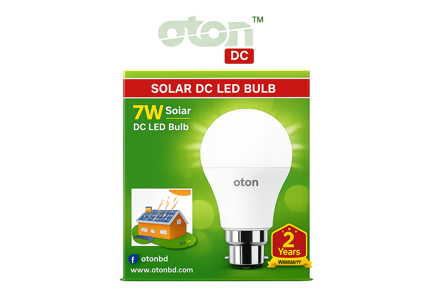 Oton DC Solar LED Bulb (7W)